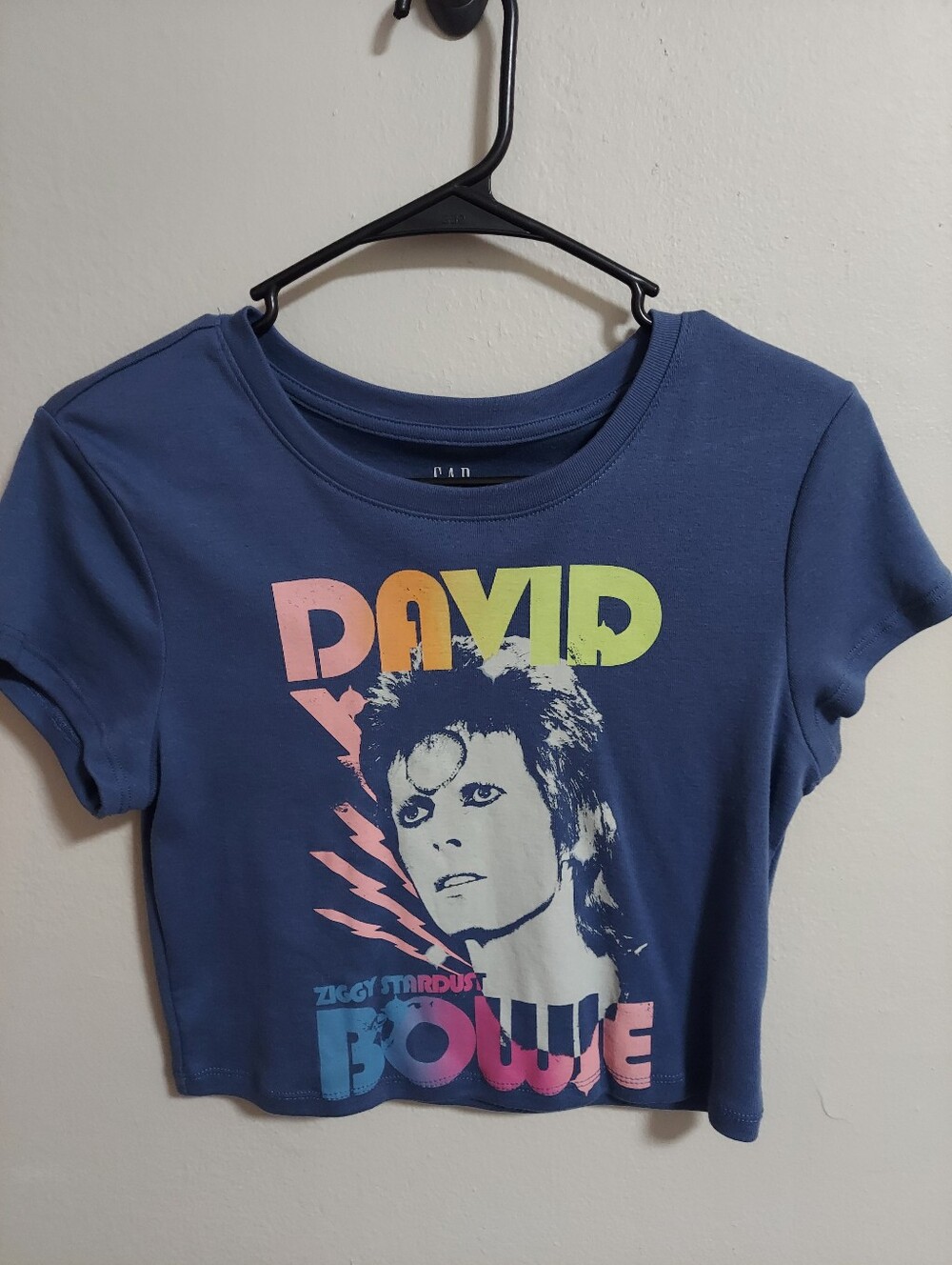 David Bowie Youth Ziggy Stardust Graphic Tee - Blue